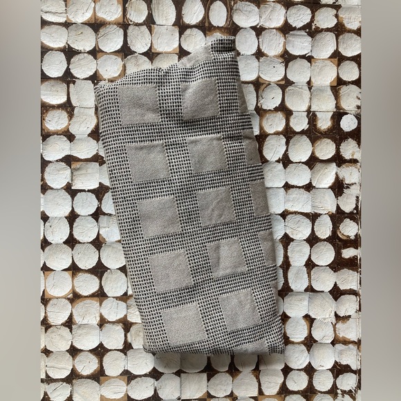 Sew Few Gray Plaid Clutch Evening Bag Sustainable fashion - Picture 3 of 8